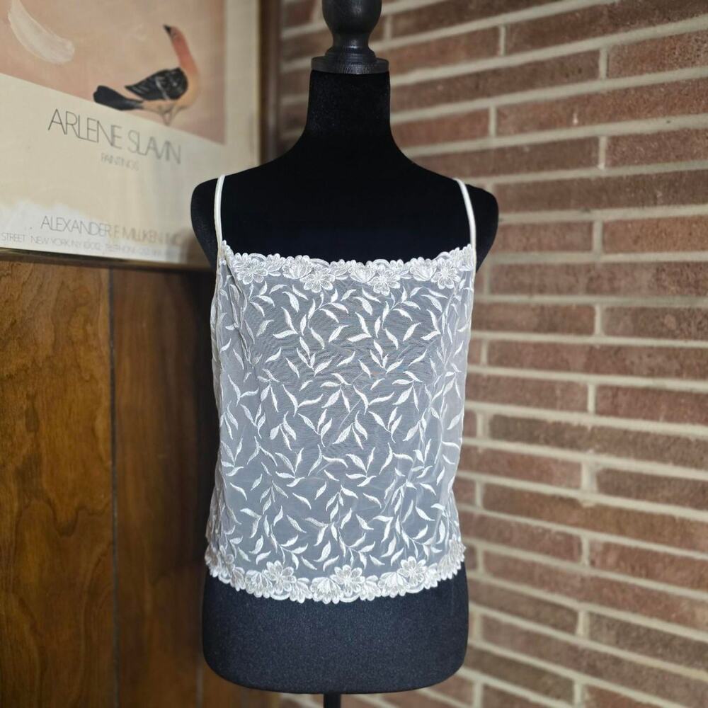 Wonderbra cream lace cami top